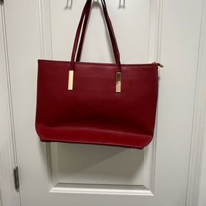 Deep Red Tote Bag
